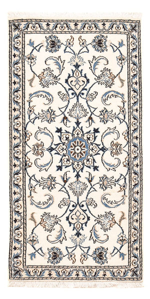 Dywan perski - Nain - 141 x 69 cm - jasnoszary