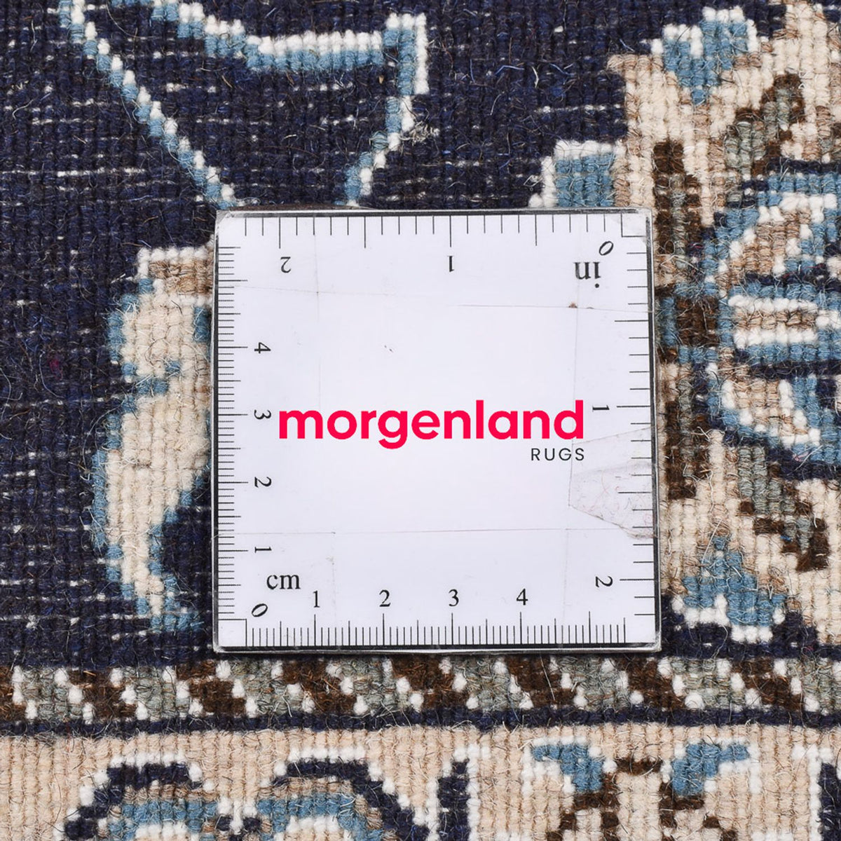 Dywan perski - Nain - 139 x 68 cm - ciemnoniebieski