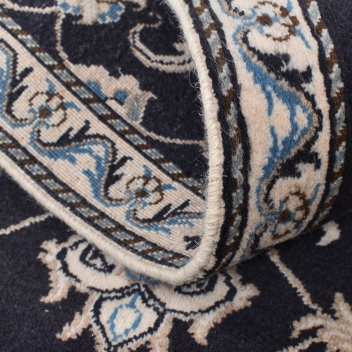 Dywan perski - Nain - 136 x 70 cm - ciemnoniebieski