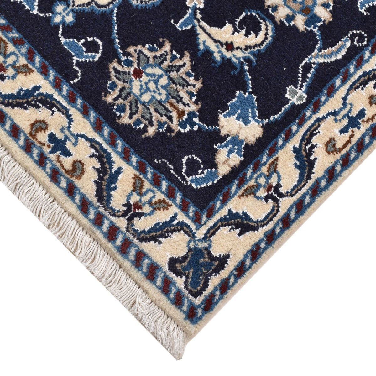 Dywan perski - Nain - 90 x 62 cm - ciemnoniebieski