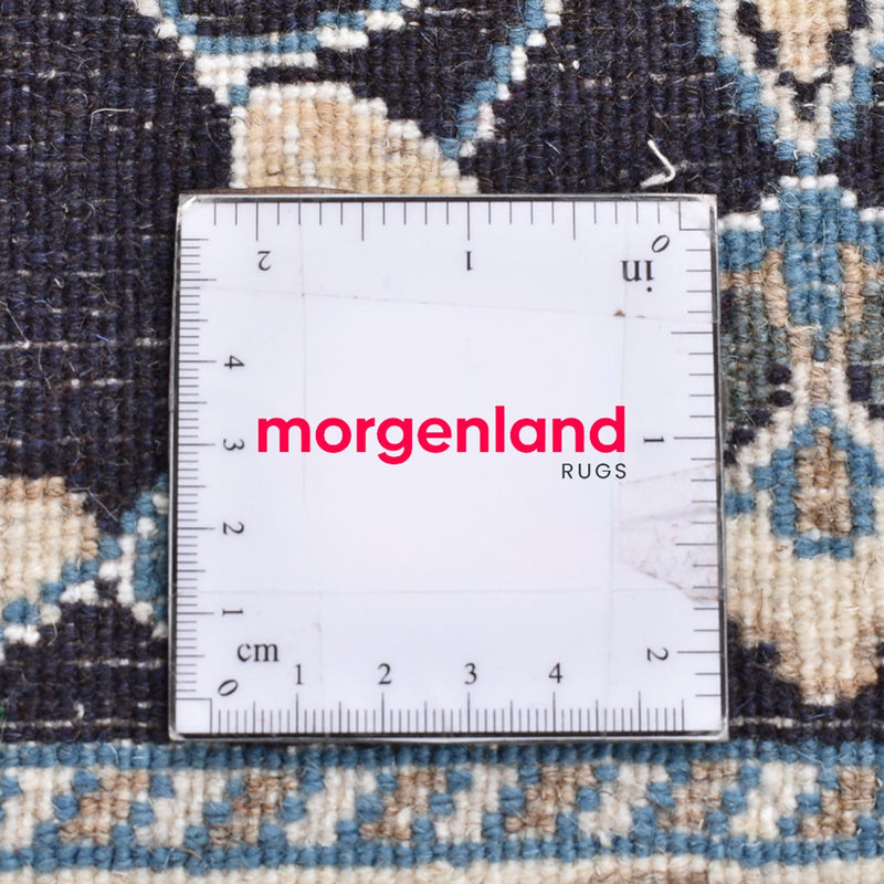 Biegacz Dywan perski - Nain - 100 x 93 cm - ciemnoniebieski