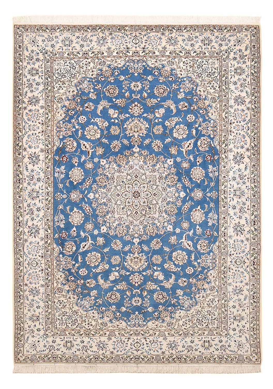 Dywan perski - Nain - Premium - 221 x 159 cm - niebieski