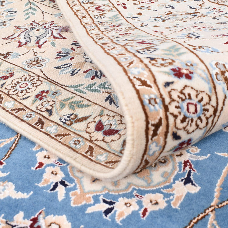 Dywan perski - Nain - Premium - 221 x 159 cm - niebieski