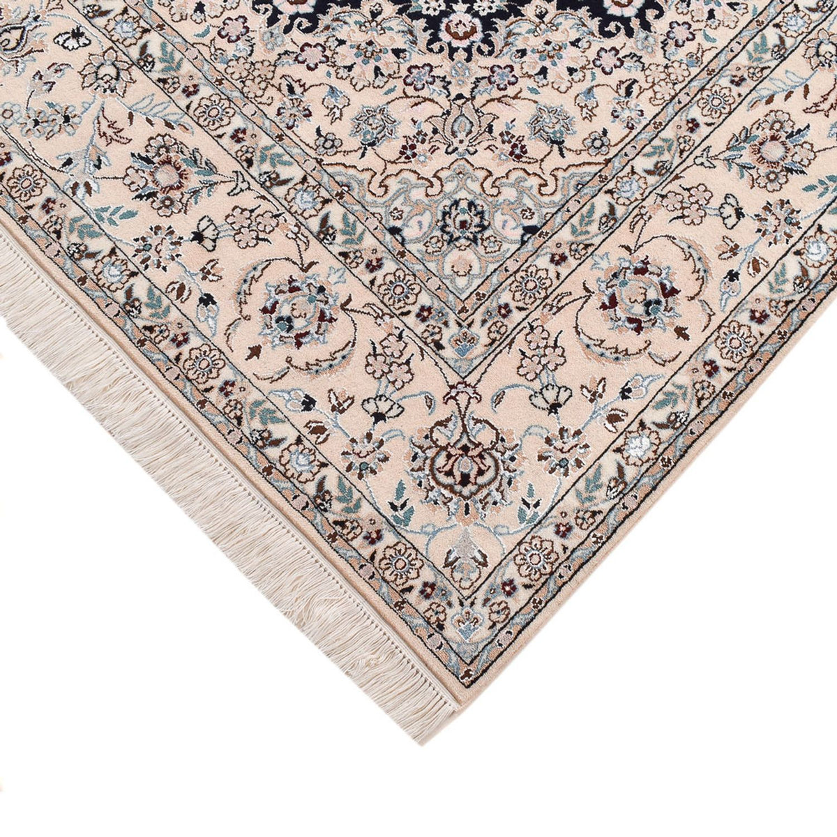 Dywan perski - Nain - Premium - 237 x 158 cm - ciemnoniebieski