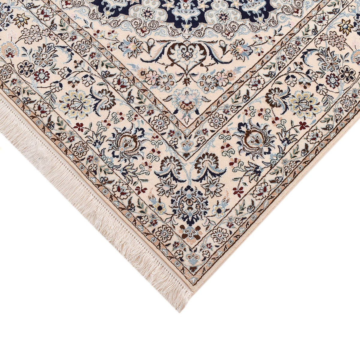 Dywan perski - Nain - Premium - 245 x 165 cm - ciemnoniebieski