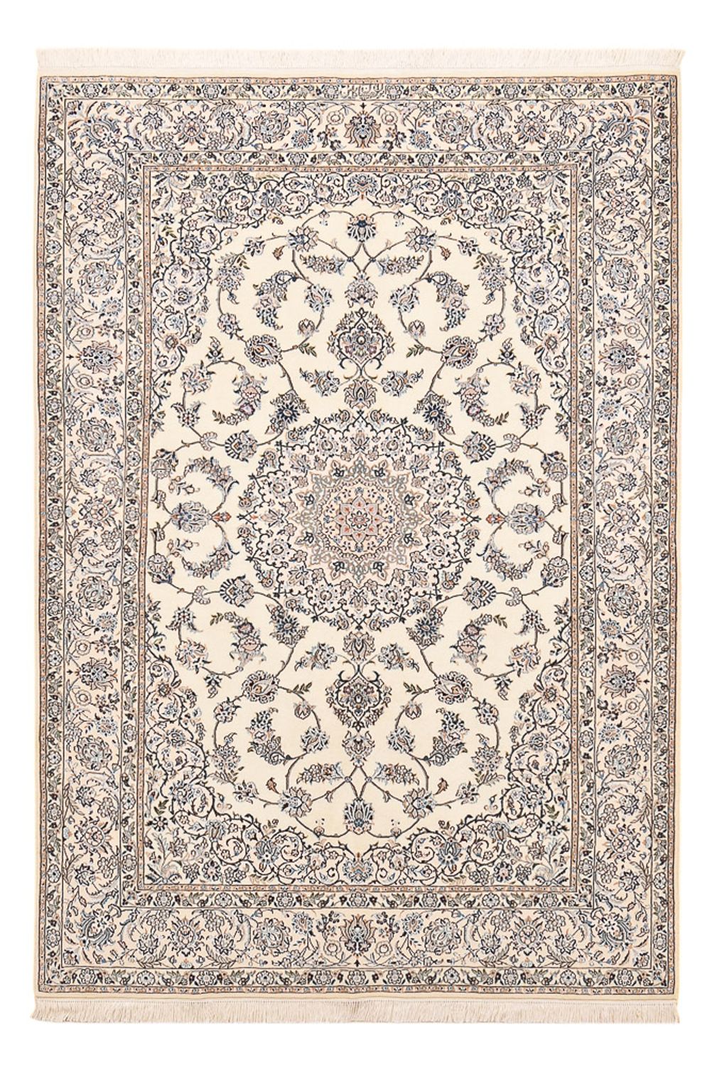 Dywan perski - Nain - Premium - 219 x 146 cm - jasnoszary