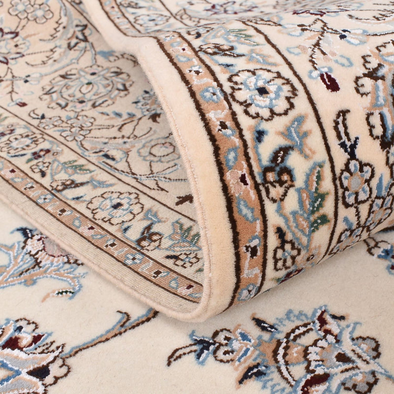 Dywan perski - Nain - Premium - 219 x 146 cm - jasnoszary