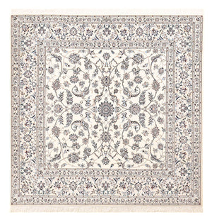 Dywan perski - Nain - Premium kwadratowy  - 204 x 207 cm - jasnoszary