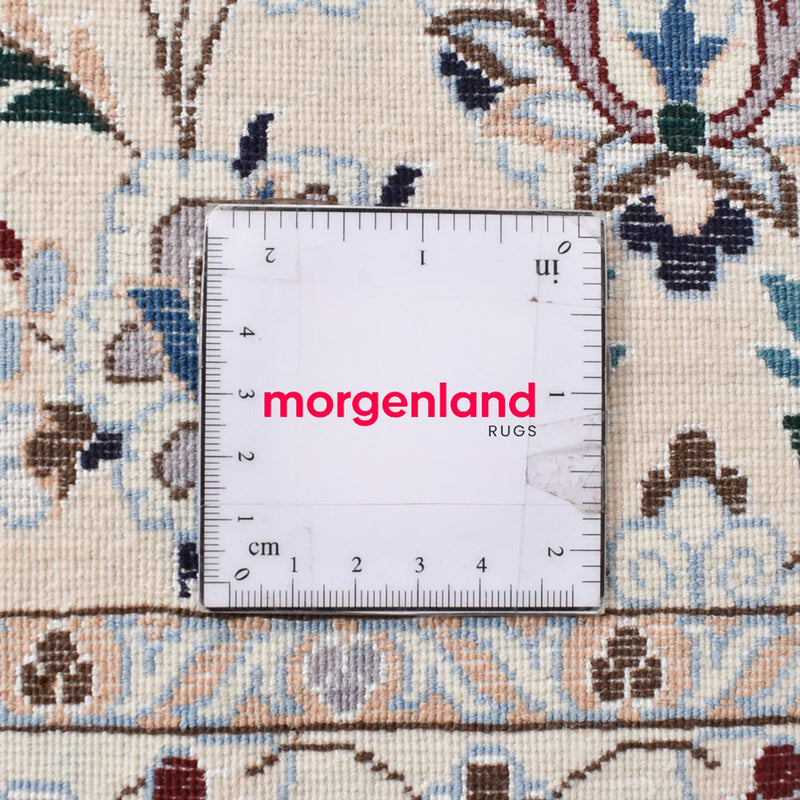 Dywan perski - Nain - Premium kwadratowy  - 204 x 207 cm - jasnoszary