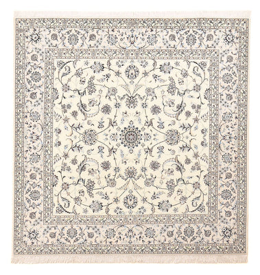 Dywan perski - Nain - Premium kwadratowy  - 205 x 206 cm - jasnoszary