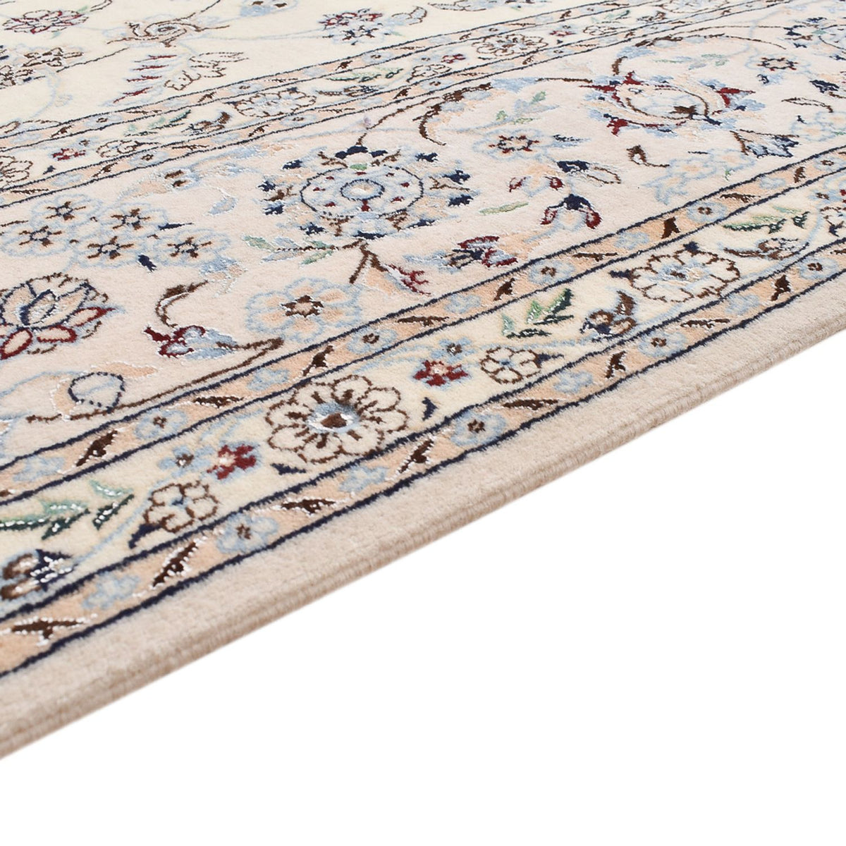 Dywan perski - Nain - Premium kwadratowy  - 205 x 206 cm - jasnoszary