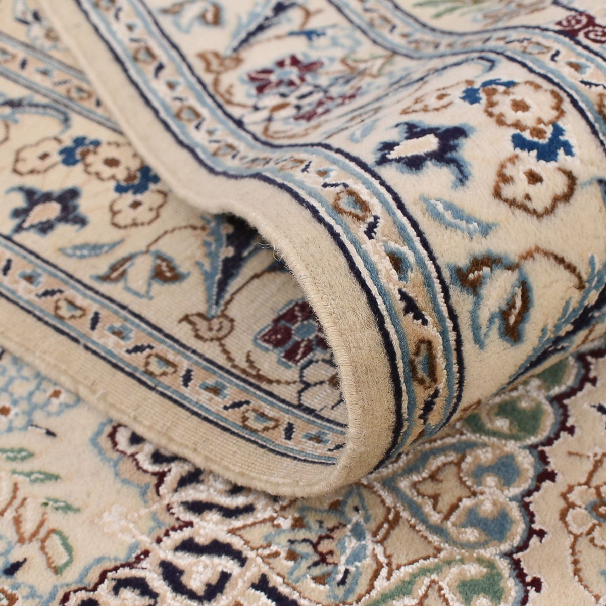 Dywan perski - Nain - Królewski - 305 x 205 cm - jasnoszary