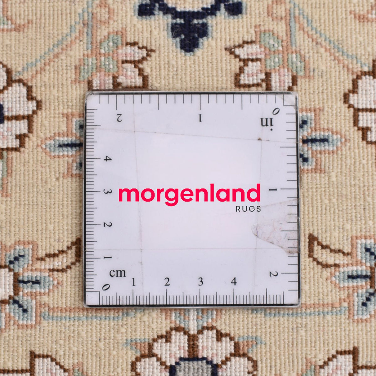 Dywan perski - Nain - Królewski - 105 x 81 cm - jasnoszary