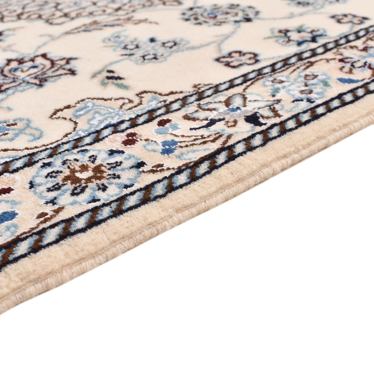 Dywan perski - Nain - Królewski - 109 x 69 cm - jasnoszary