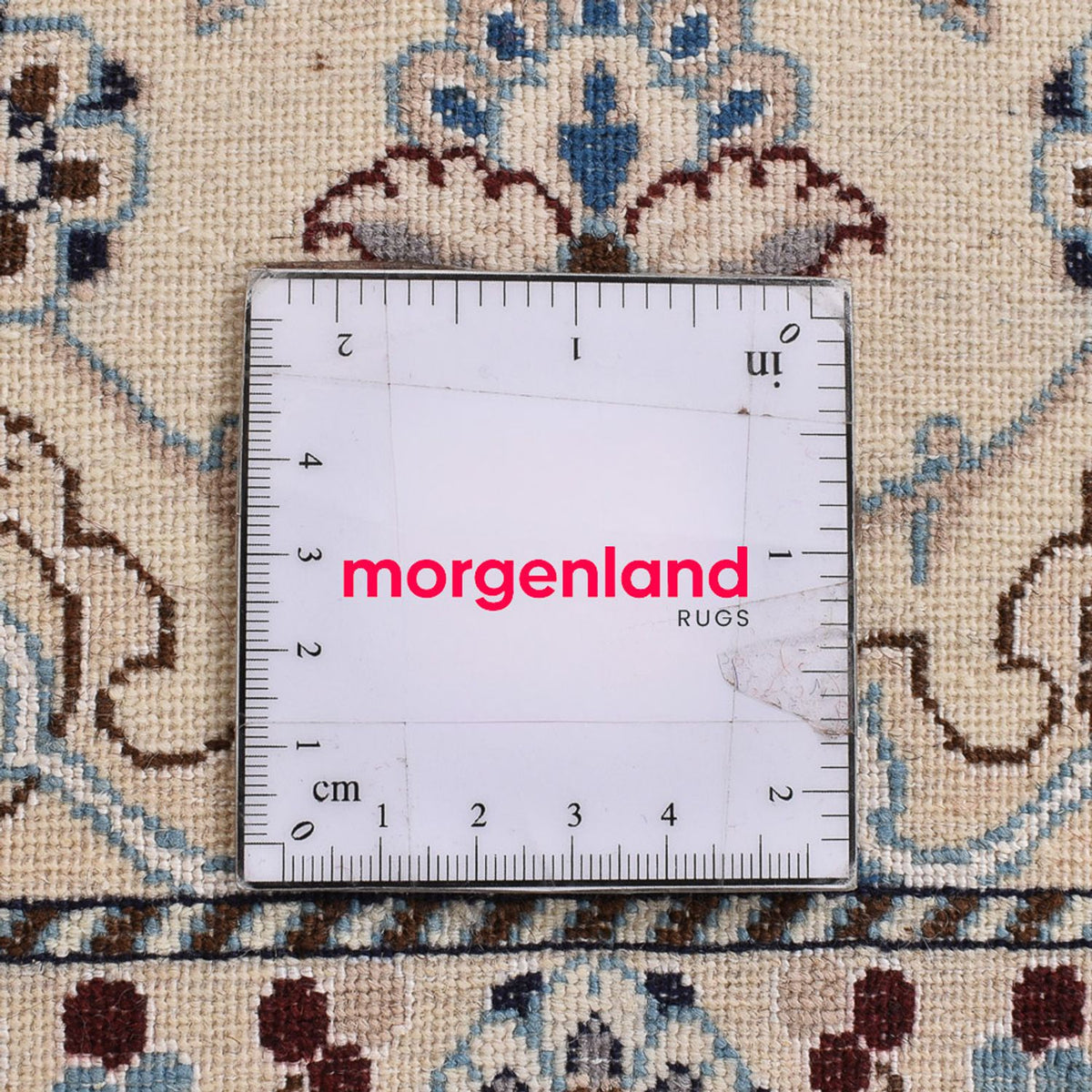 Dywan perski - Nain - Królewski - 109 x 69 cm - jasnoszary