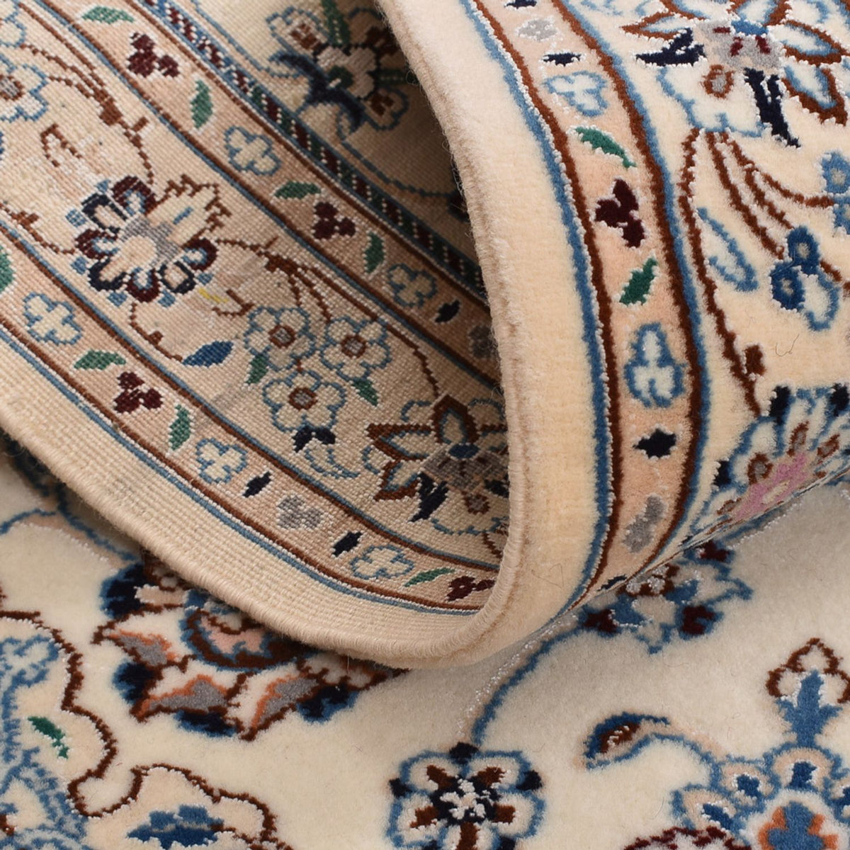 Dywan perski - Nain - Królewski - 108 x 72 cm - jasnoszary