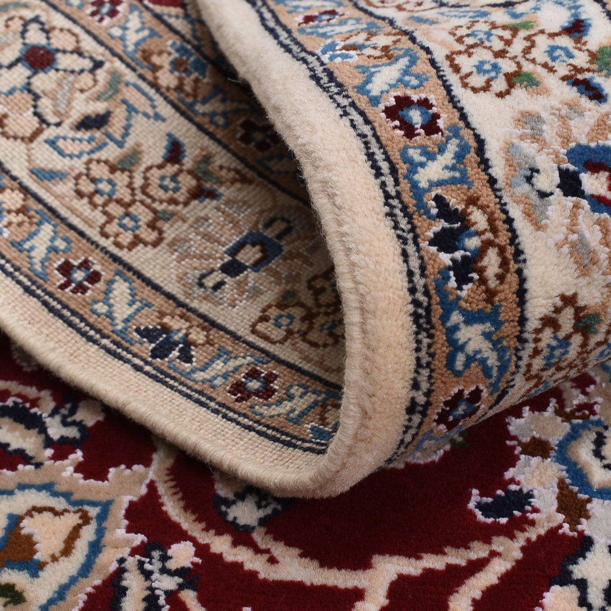 Dywan perski - Nain - Królewski - 94 x 63 cm - ciemna czerwień