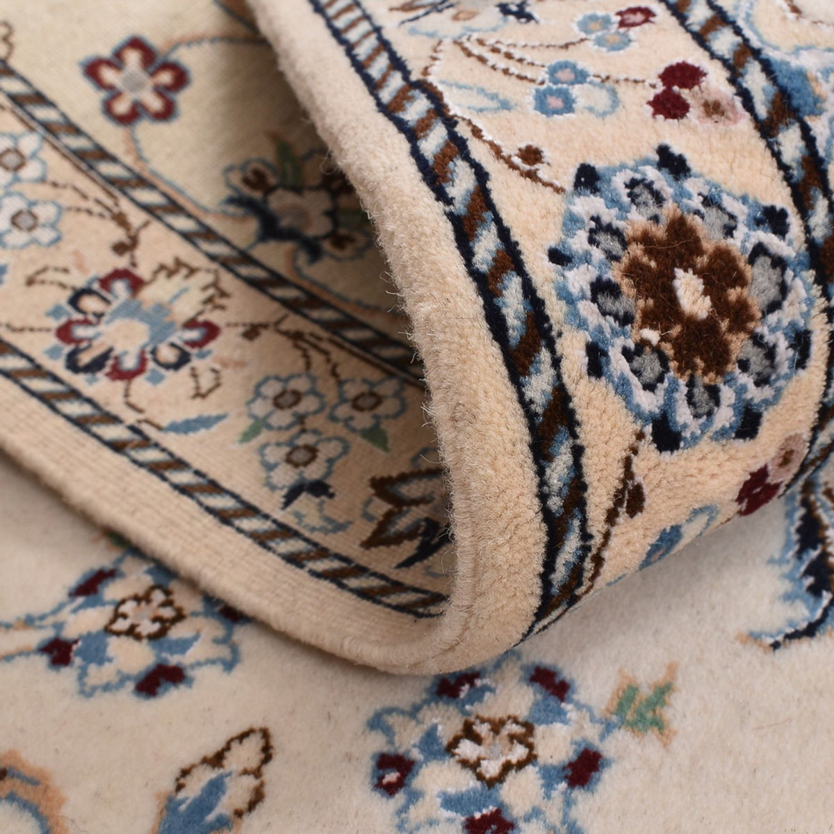 Dywan perski - Nain - Królewski - 108 x 71 cm - jasnoszary