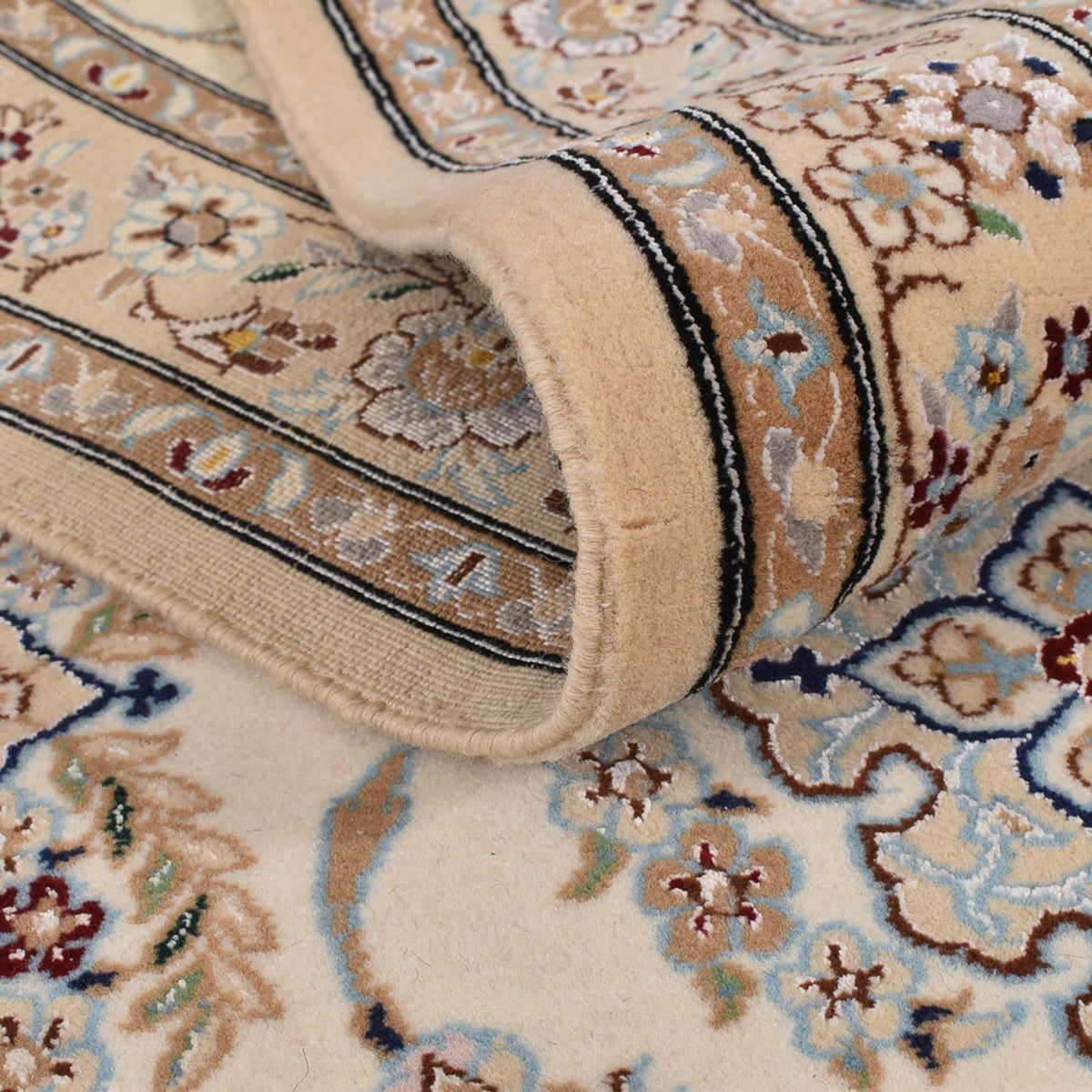 Biegacz Dywan perski - Nain - Premium - 400 x 100 cm - beżowy