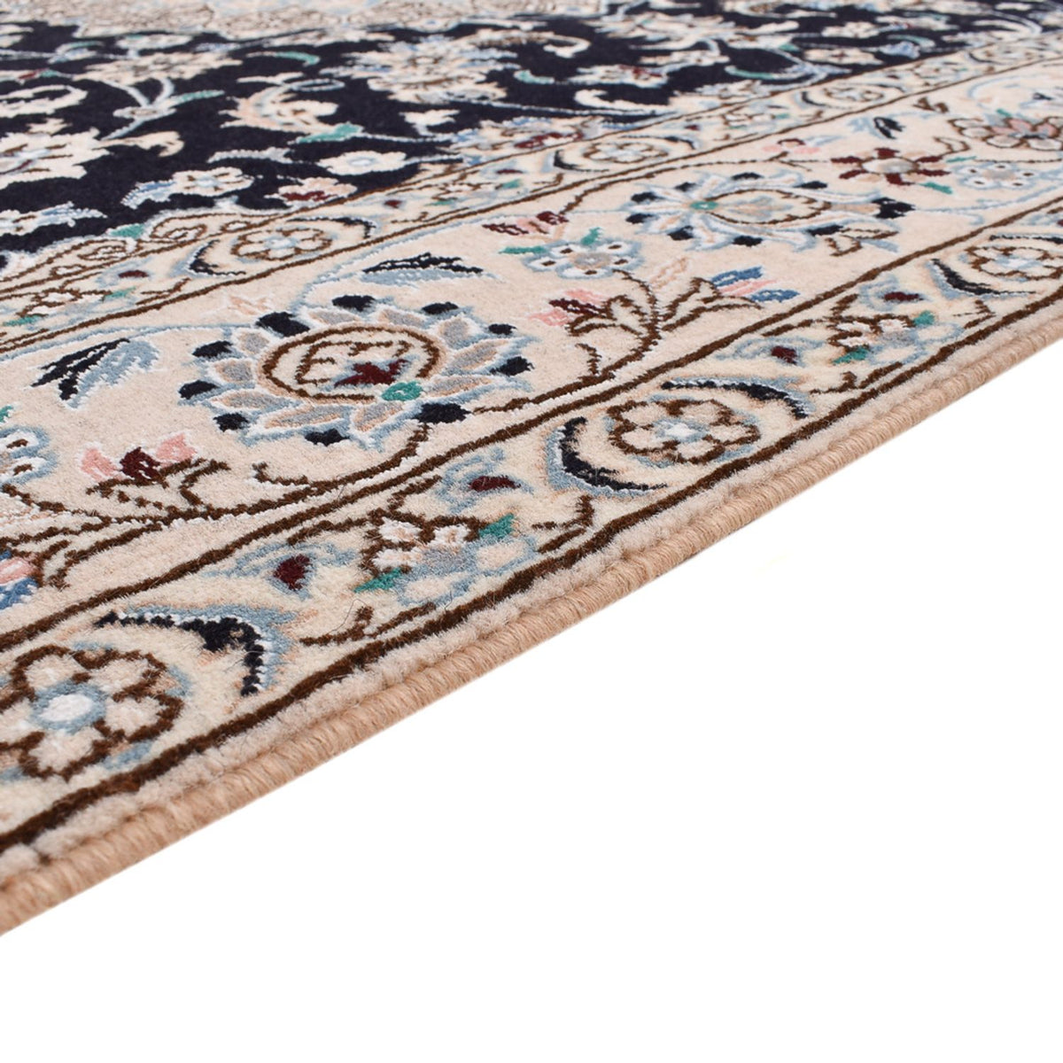 Dywan perski - Nain - Królewski - 250 x 153 cm - ciemnoniebieski