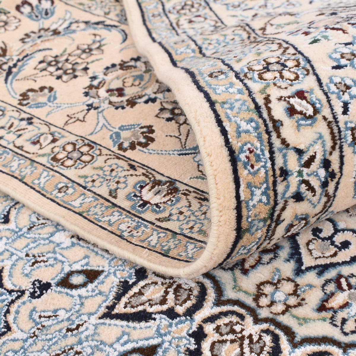 Dywan perski - Nain - Królewski - 312 x 209 cm - biały