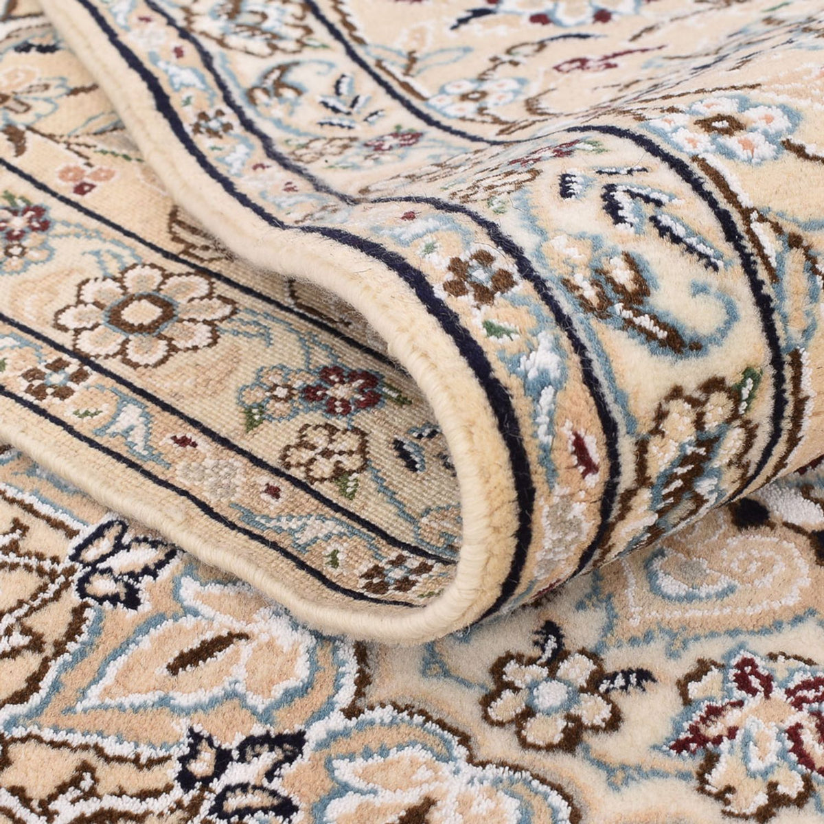 Dywan perski - Nain - Królewski - 307 x 207 cm - biały