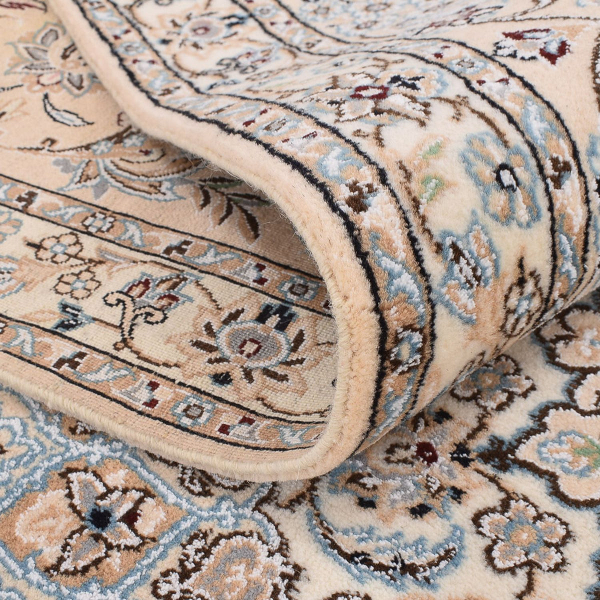 Dywan perski - Nain - Królewski kwadratowy  - 308 x 303 cm - biały