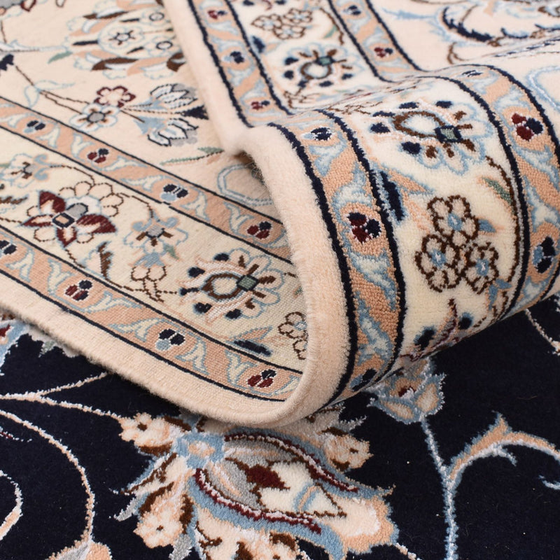 Dywan perski - Nain - Premium kwadratowy  - 246 x 250 cm - ciemnoniebieski