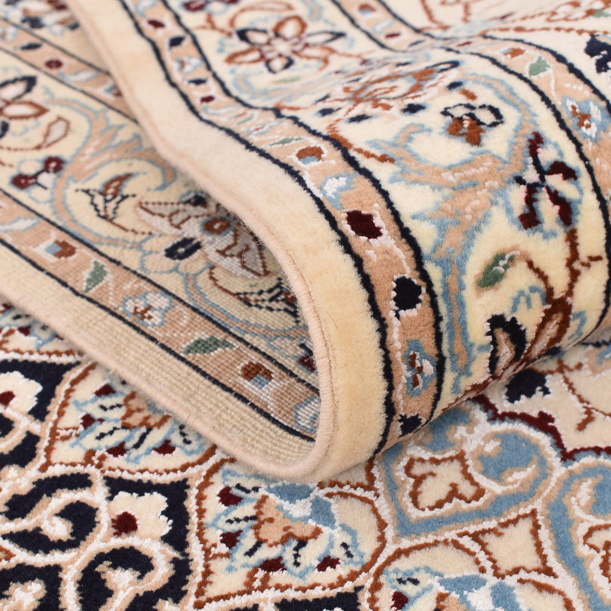 Dywan perski - Nain - Premium - 306 x 200 cm - beżowy