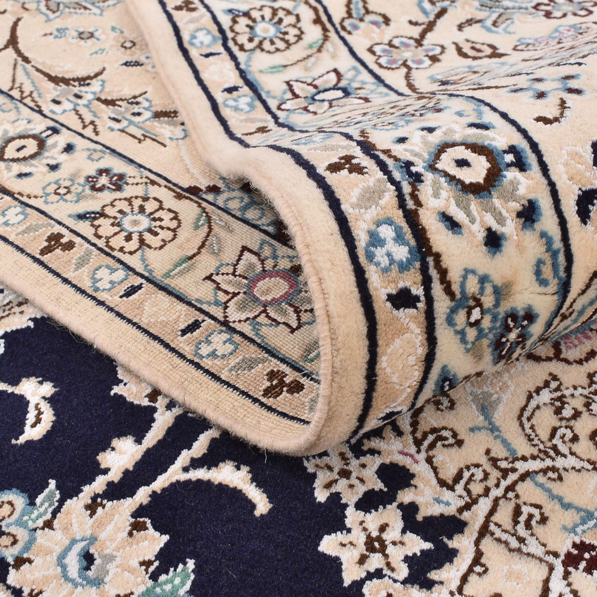 Dywan perski - Nain - Królewski - 303 x 250 cm - ciemnoniebieski