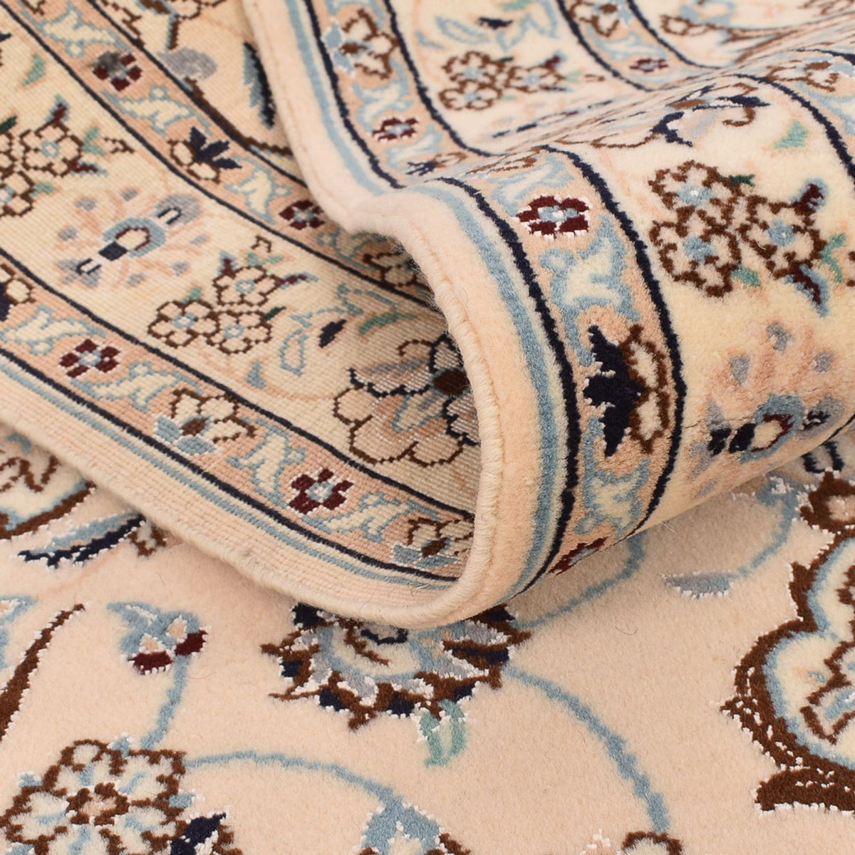 Biegacz Dywan perski - Nain - Królewski - 348 x 89 cm - biały