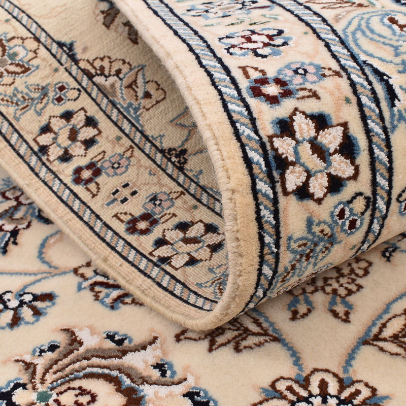 Biegacz Dywan perski - Nain - Królewski - 303 x 86 cm - biały