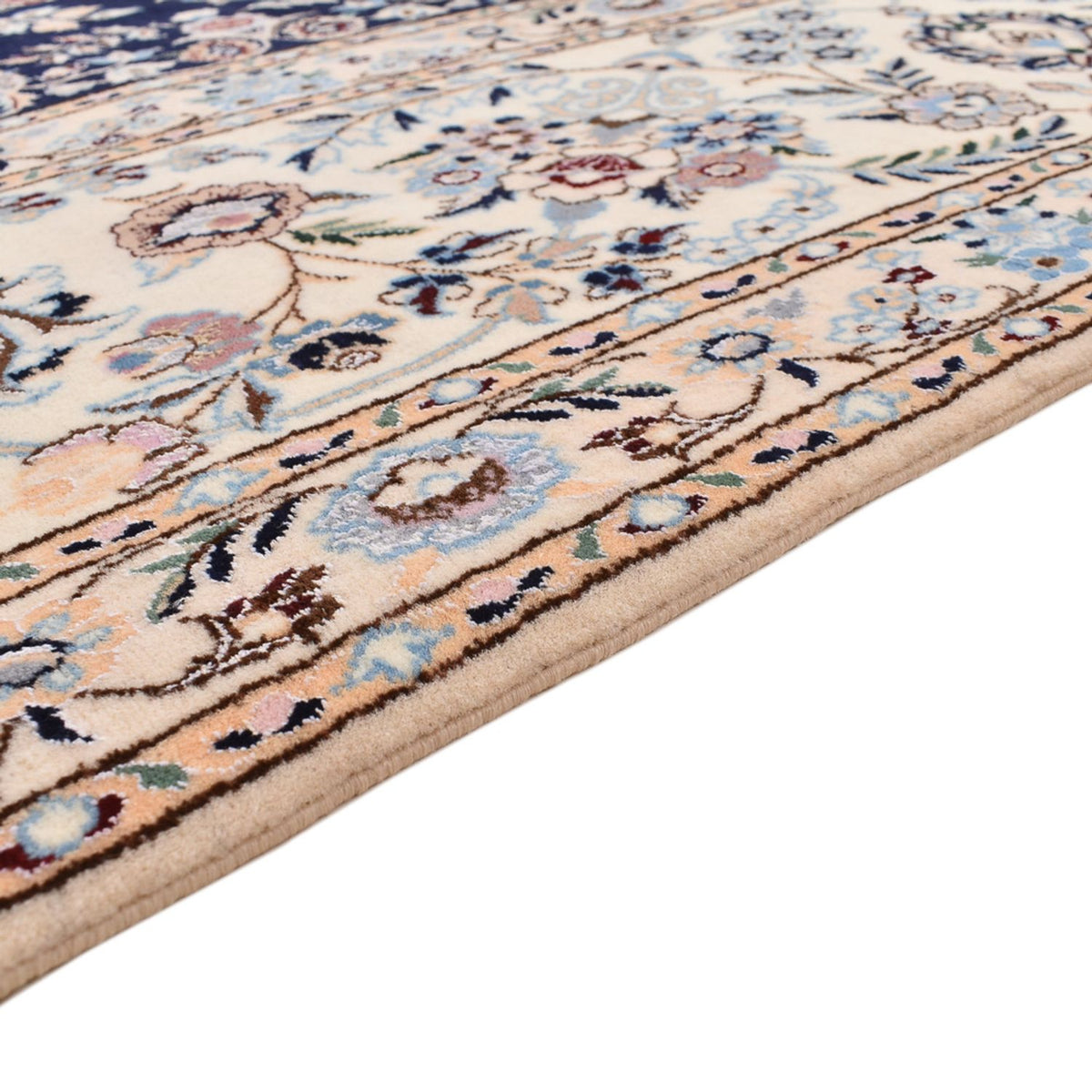 Dywan perski - Nain - Premium - 313 x 213 cm - ciemnoniebieski