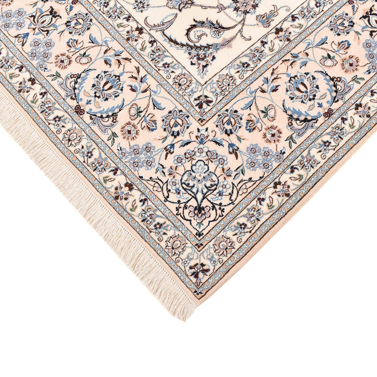 Dywan perski - Nain - Premium kwadratowy  - 212 x 212 cm - biały