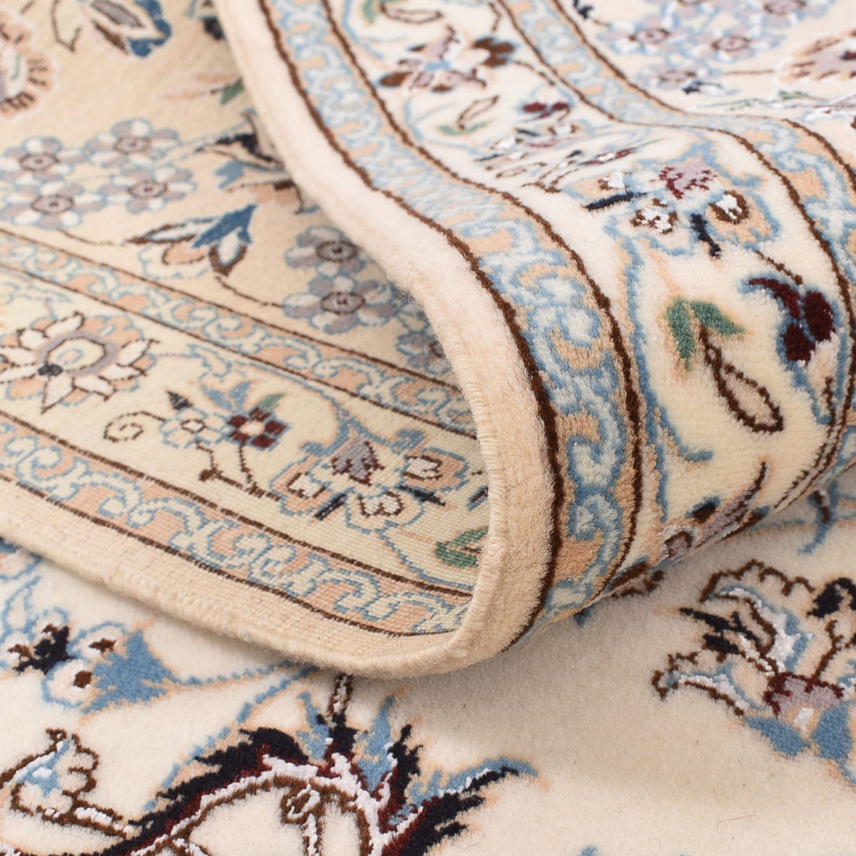 Dywan perski - Nain - Premium kwadratowy  - 212 x 212 cm - biały