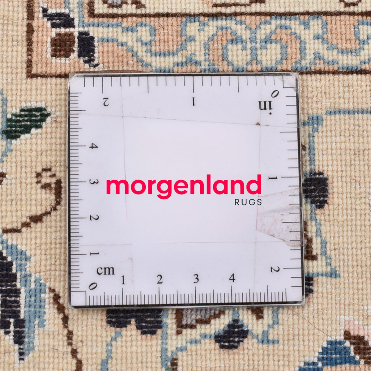 Dywan perski - Nain - Premium kwadratowy  - 212 x 212 cm - biały