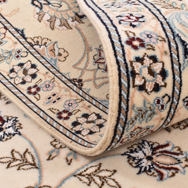 Biegacz Dywan perski - Nain - Królewski - 330 x 90 cm - biały