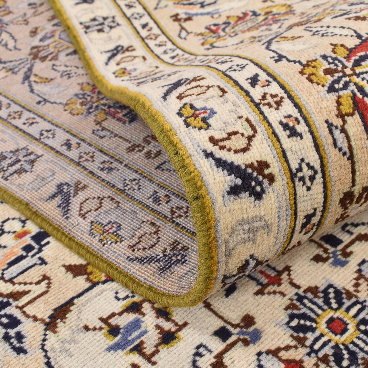 Dywan perski - Keshan - 352 x 237 cm - jasny beż