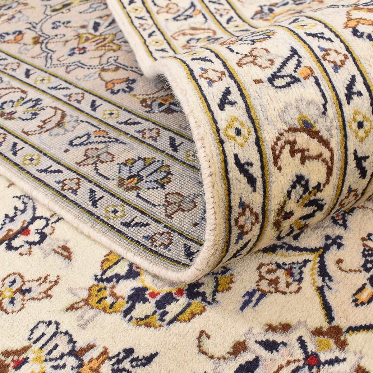 Dywan perski - Keshan - 355 x 245 cm - jasny beż