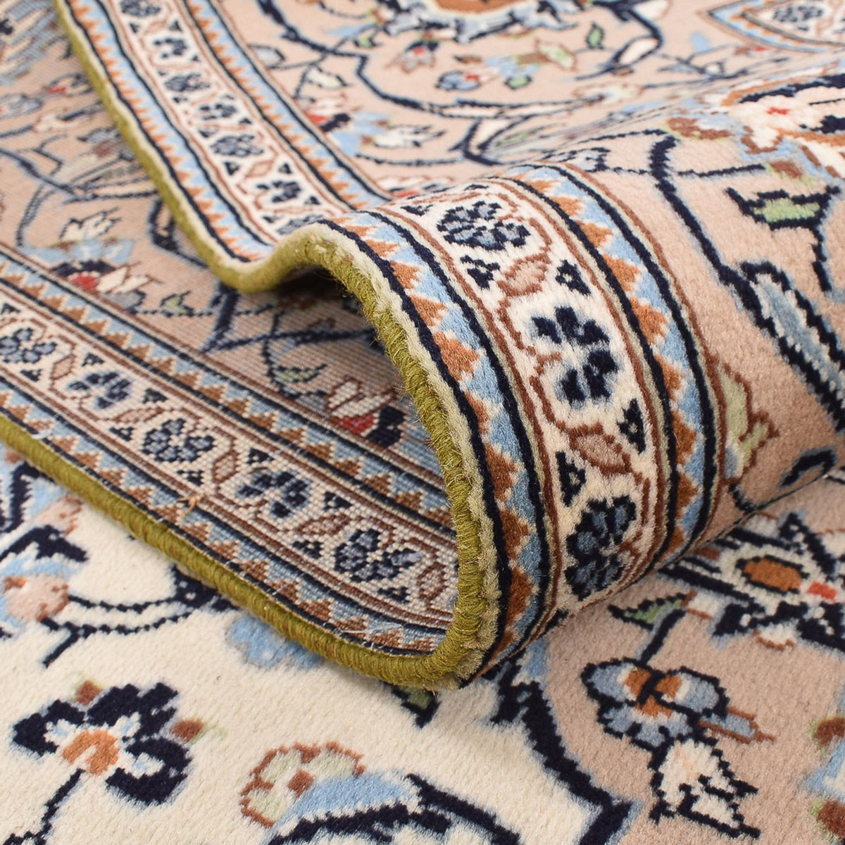 Dywan perski - Keshan - 303 x 202 cm - ciemny beż