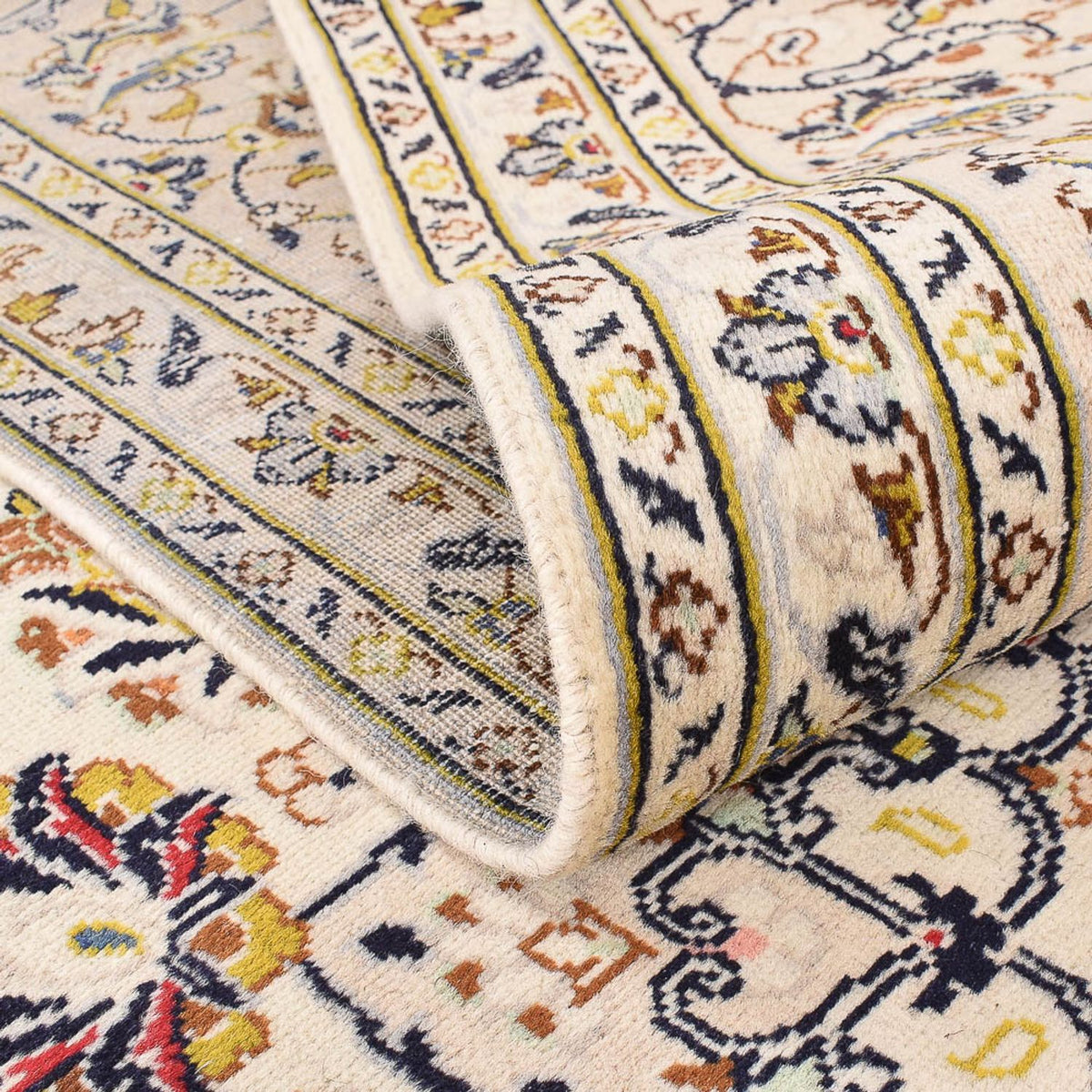 Dywan perski - Keshan - 342 x 245 cm - jasny beż