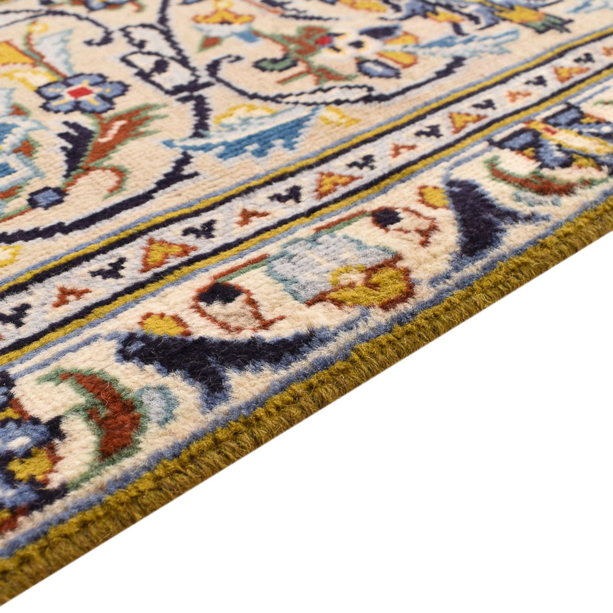 Dywan perski - Keshan - 350 x 249 cm - ciemny beż