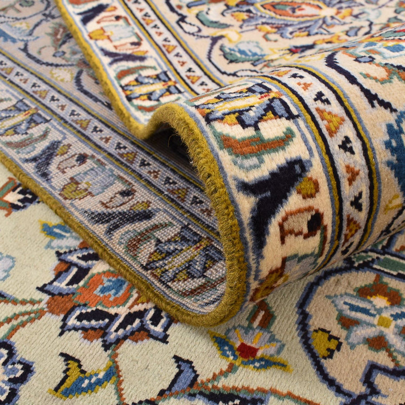 Dywan perski - Keshan - 350 x 249 cm - ciemny beż