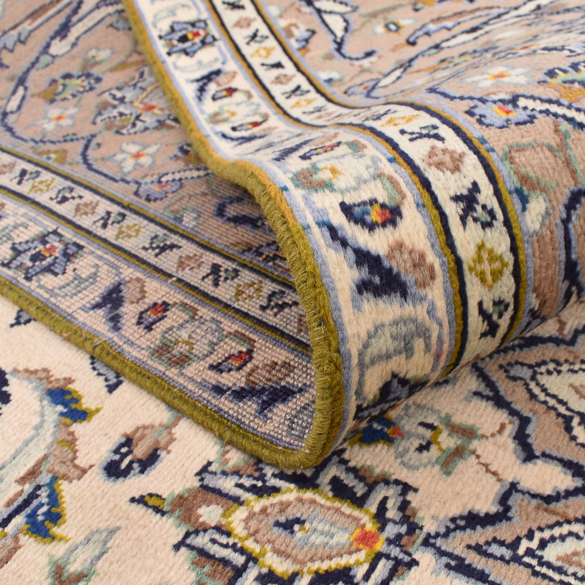 Dywan perski - Keshan - 345 x 250 cm - jasny beż