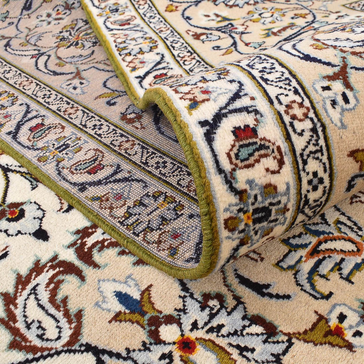 Dywan perski - Keshan - 400 x 288 cm - jasny beż