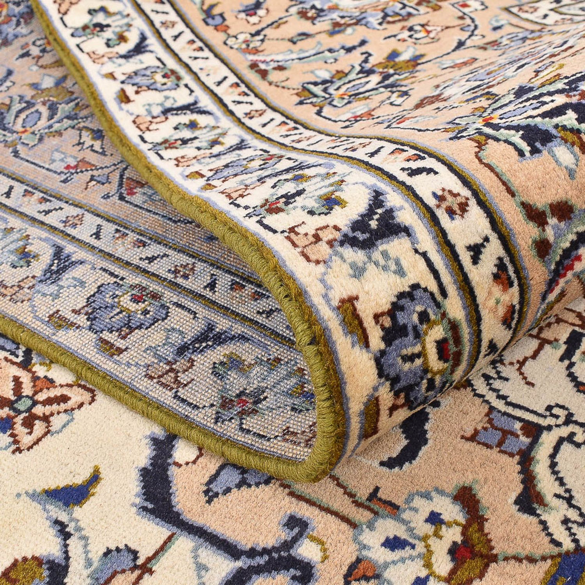 Dywan perski - Keshan - 349 x 241 cm - jasny beż