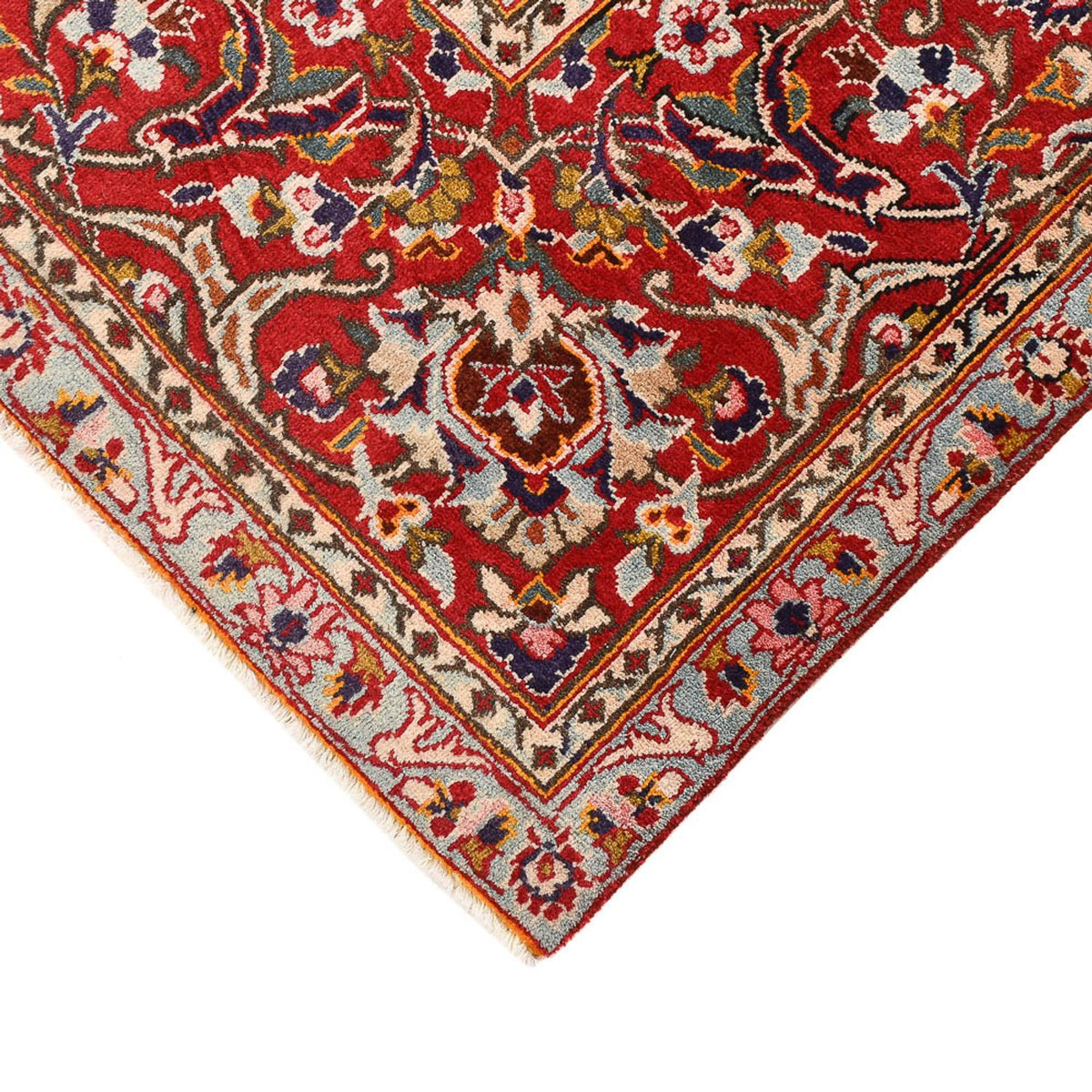 Dywan perski - Keshan - 374 x 265 cm - ciemnoniebieski