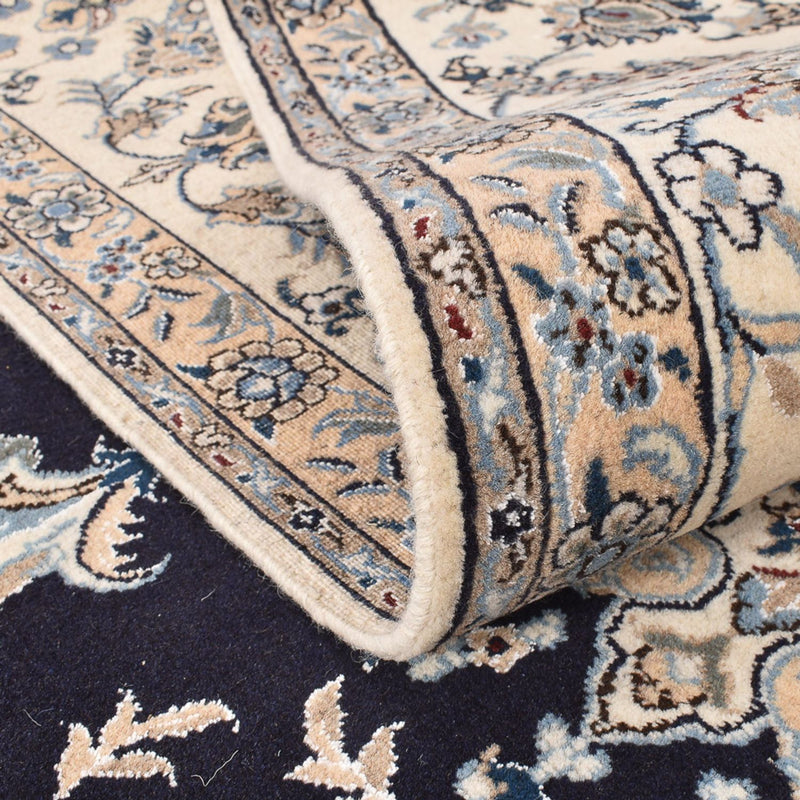 Dywan perski - Nain - 290 x 243 cm - ciemnoniebieski