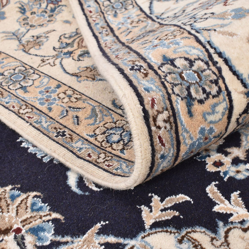 Dywan perski - Nain - 292 x 243 cm - ciemnoniebieski