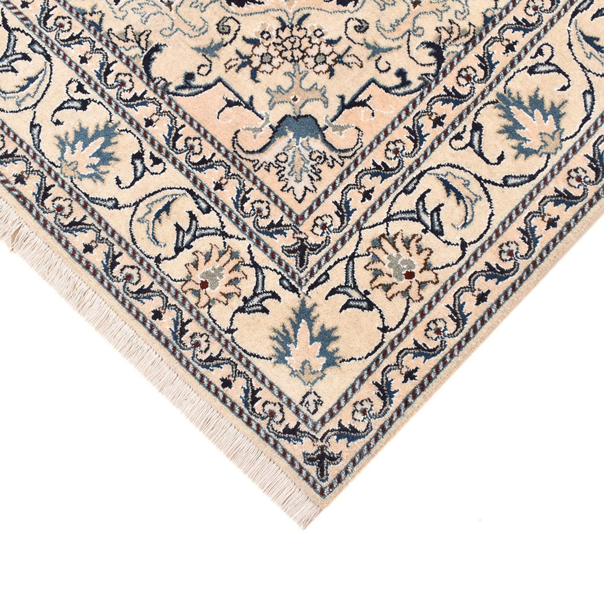 Dywan perski - Nain - 200 x 149 cm - ciemnoniebieski